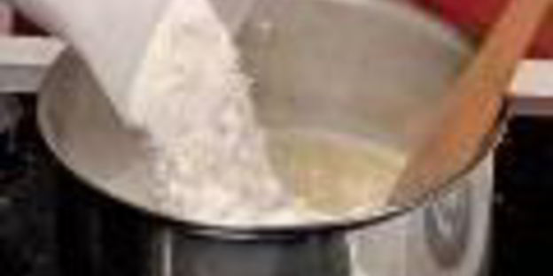 профитроли с картофельным салатом