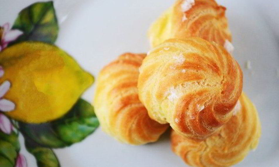 Рецепт профитролей с лимонным заварным кремом
