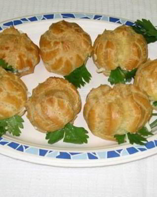 Профитроли с несладкой начинкой