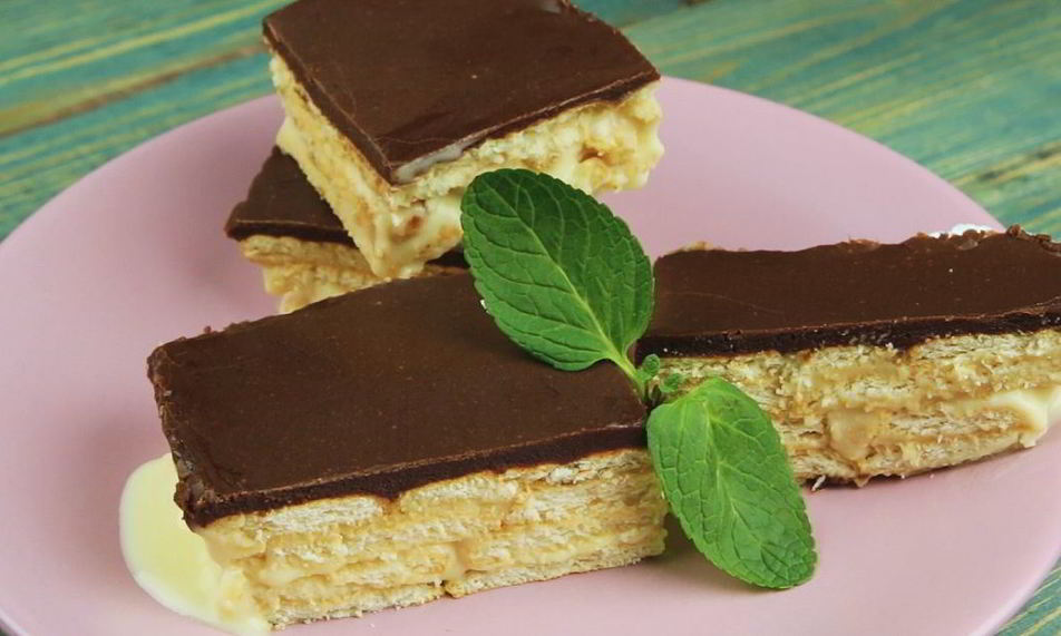 Рецепт торта-эклера без выпечки