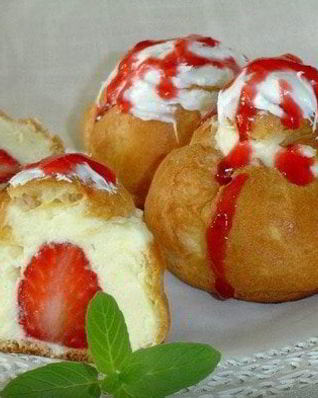 Творожный крем для профитролей