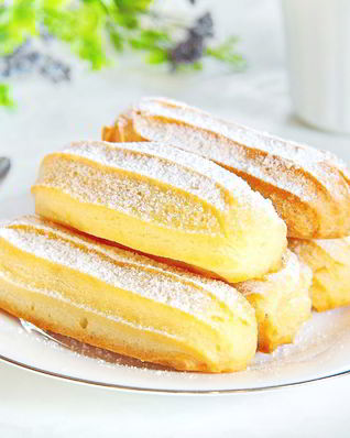 Эклеры с белковым кремом