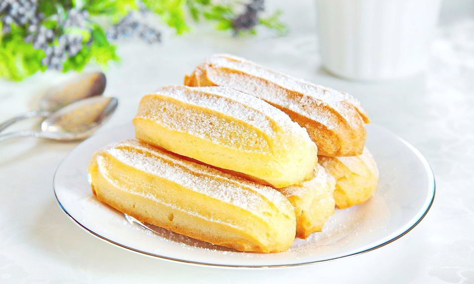 Рецепт эклеров с белковым кремом