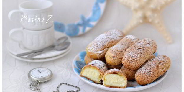 эклеры с хрустящим кракелюром