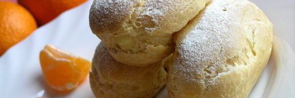 Эклеры с мандариновым кремом