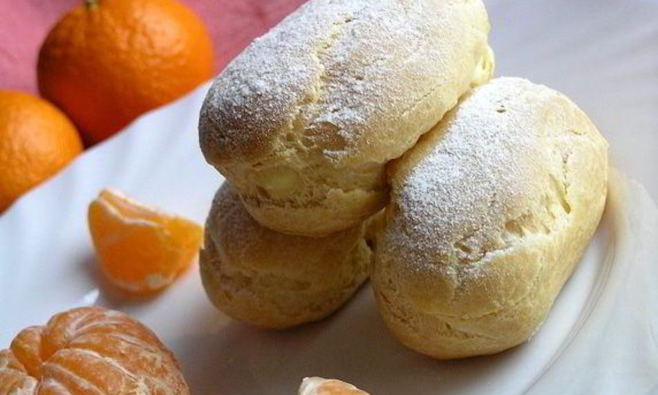 Рецепт эклеров с мандариновым кремом
