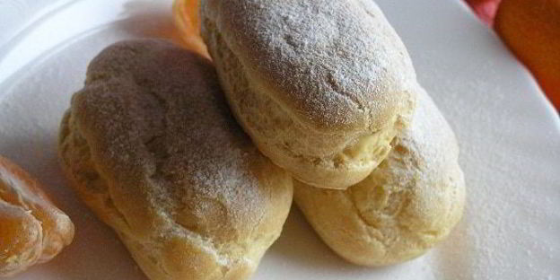 эклеры с мандариновым кремом