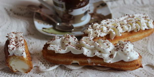 эклеры с масляным кремом