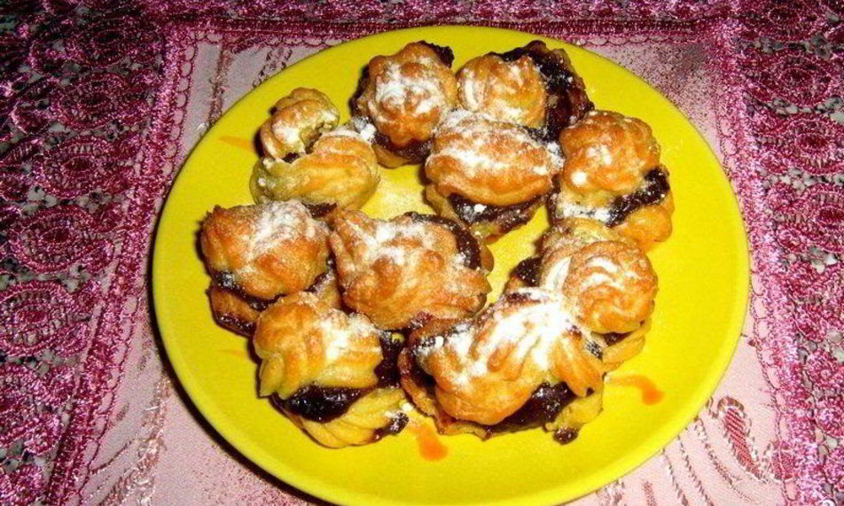 Рецепт эклеров со сгущенкой