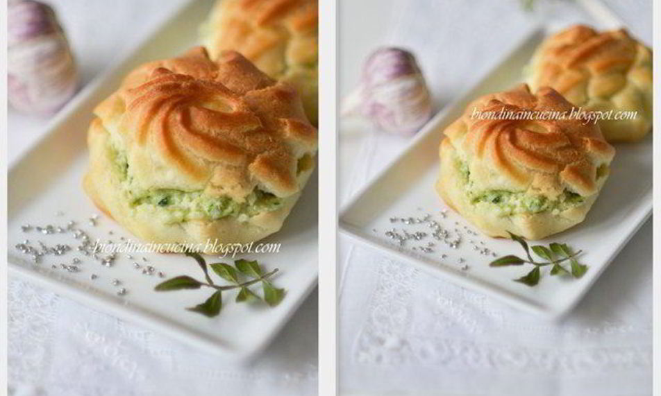 Рецепт закусочных профитролей с нежным кремом из цукини