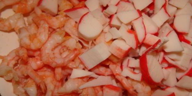 закусочные эклеры с креветочным кремом