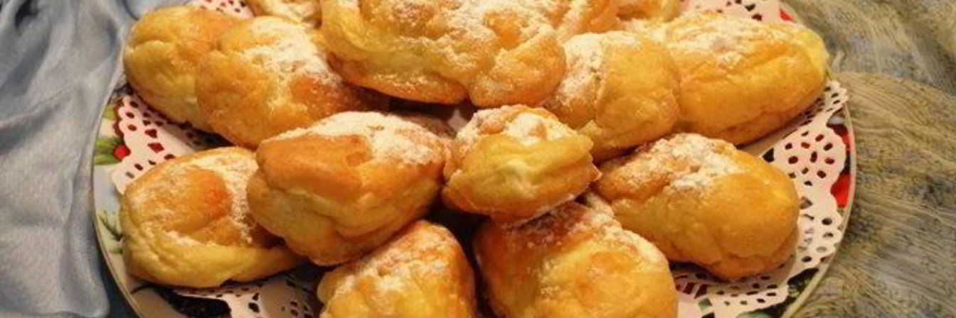 Заварное тесто на растительном масле для эклеров, профитролей