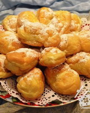 Заварное тесто на растительном масле для эклеров, профитролей