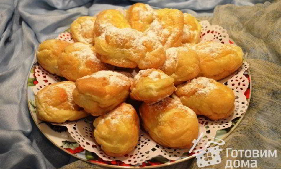 Рецепт заварного теста на растительном масле для эклеров, профитролей