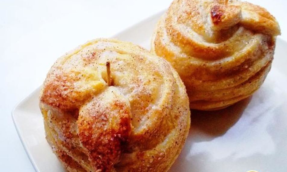 Рецепт запеченных яблок в тесте