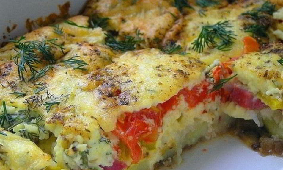 Рецепт диетической овощной запеканки к ужину