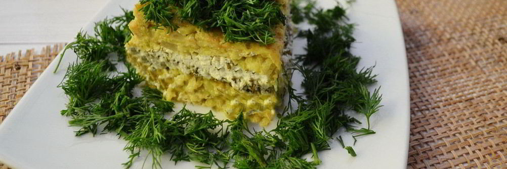 Кабачковая запеканка с творогом