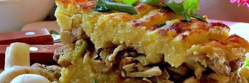 Картофельная запеканка с грибами
