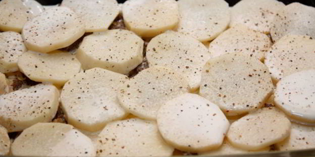 картофельная запеканка с мясом