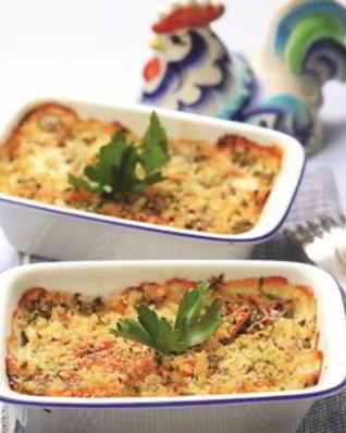 Куриная запеканка с брокколи