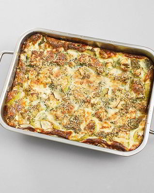 Летняя запеканка из кабачков