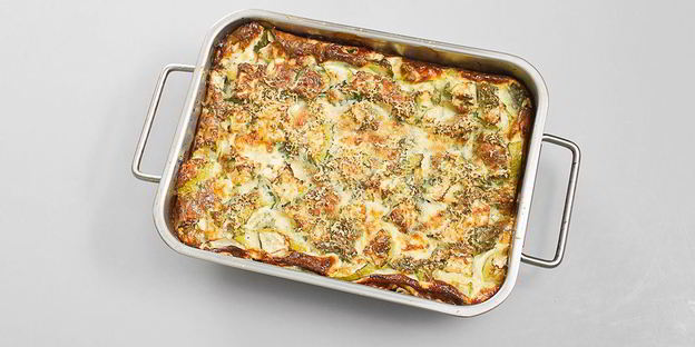 летняя запеканка из кабачков