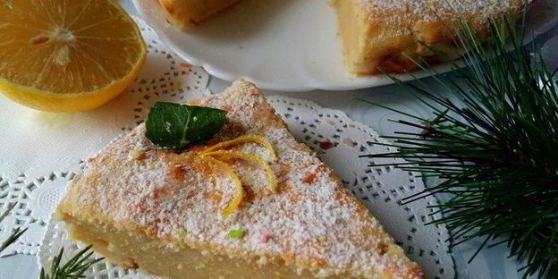 лимонная запеканка с рикоттой