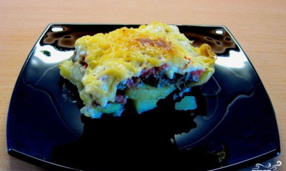 Рецепт мясной запеканки с картофелем