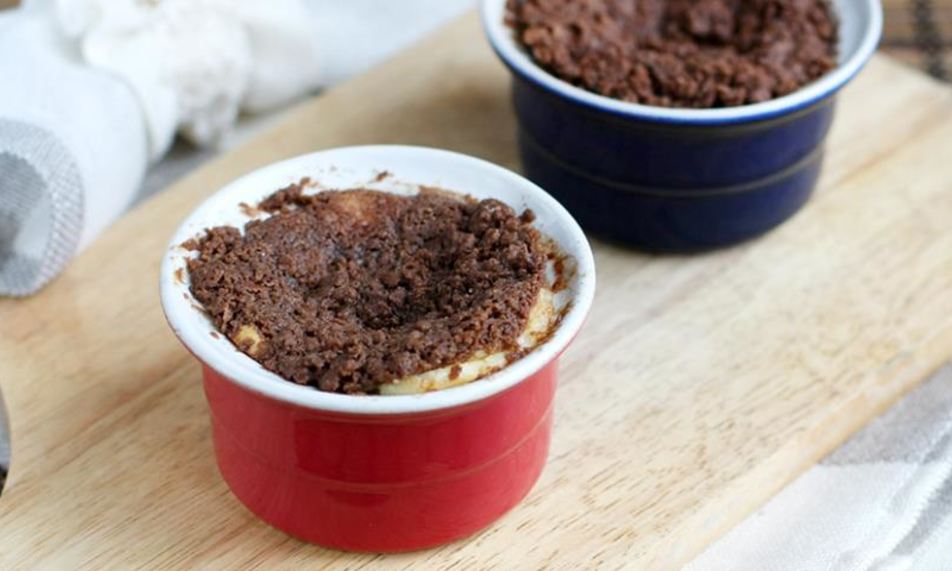 Рецепт нежной творожной запеканки с хрустящим шоколадным штрейзелем