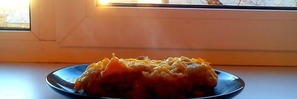 Пикантная мясо-картофельная запеканка