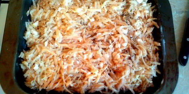 пикантная мясо-картофельная запеканка