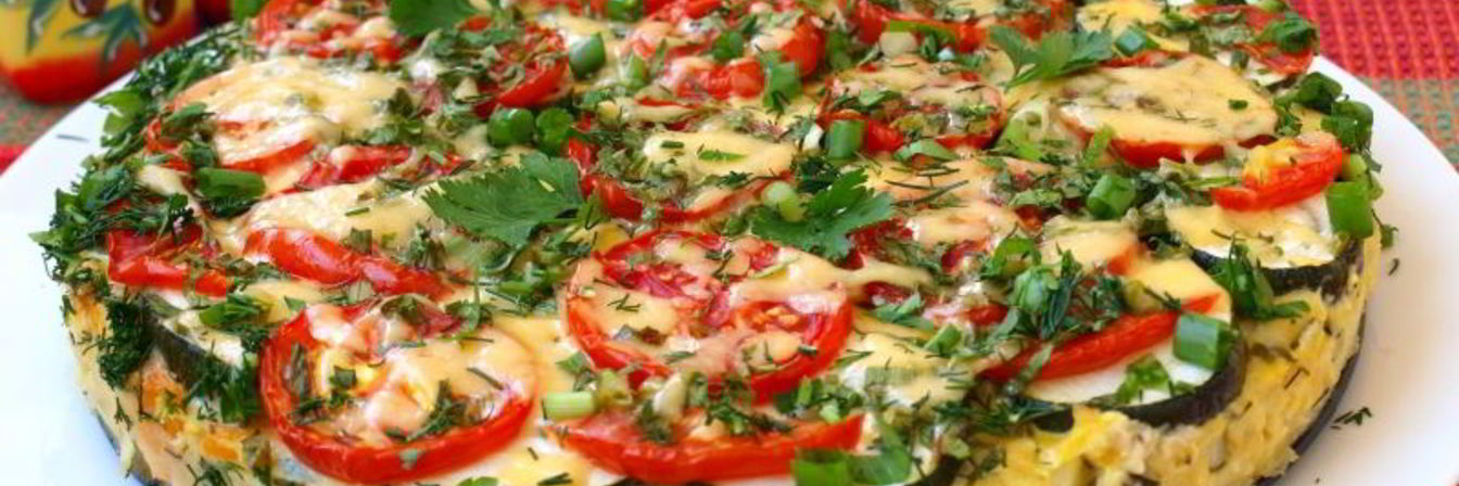 Пирог-запеканка с кабачками