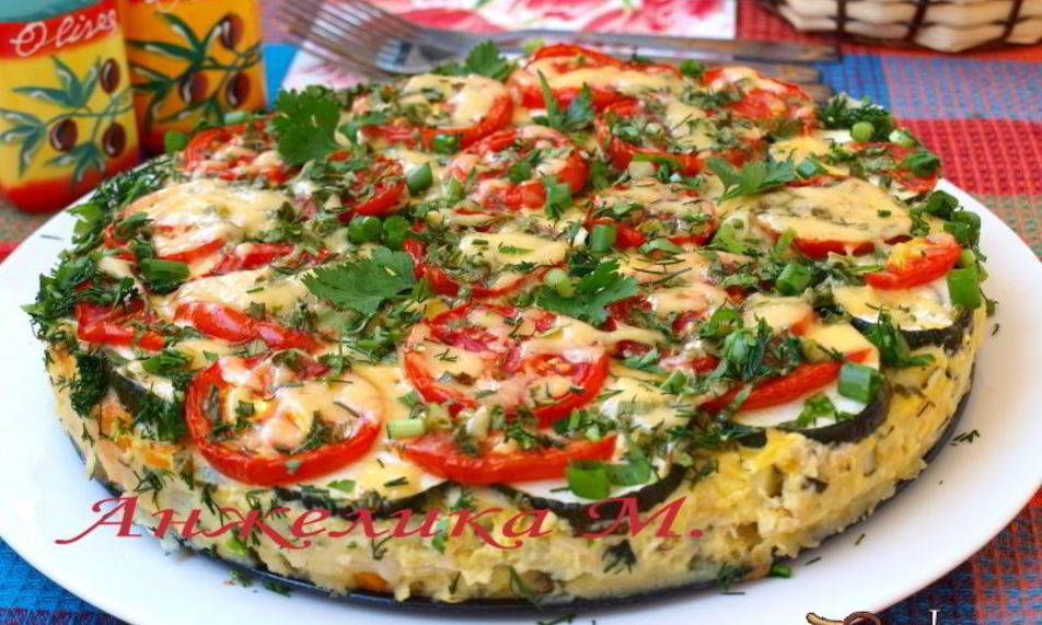 Рецепт пирога-запеканки с кабачками