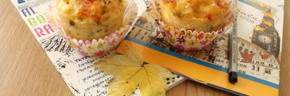 Порционные запеканки из макарон и творога