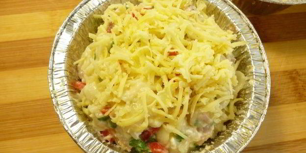 порционные запеканки из макарон и творога