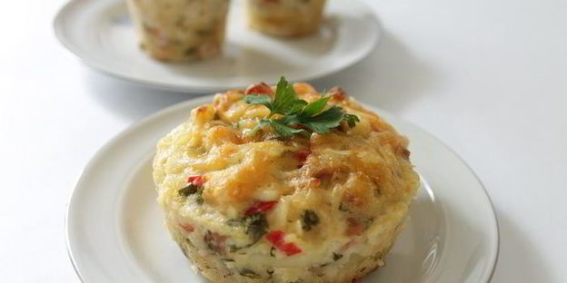 порционные запеканки из макарон и творога