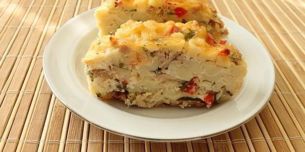 порционные запеканки из макарон и творога