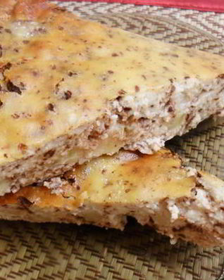 Творожная запеканка с бананами