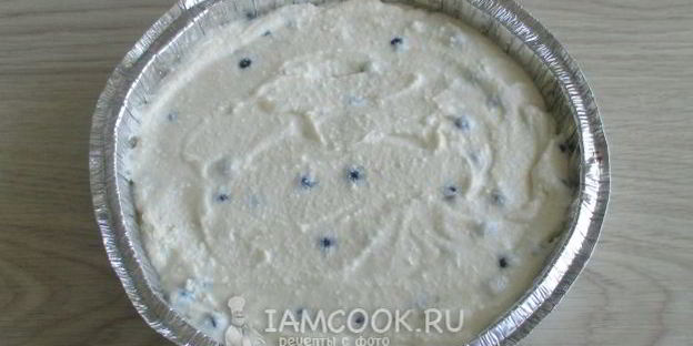 творожная запеканка с черникой