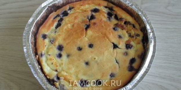 творожная запеканка с черникой