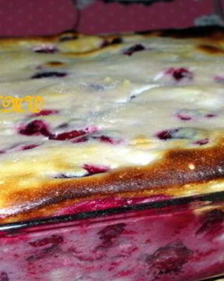 Творожная запеканка с вишней