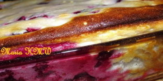 творожная запеканка с вишней