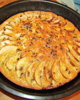 Творожная запеканка с яблоками