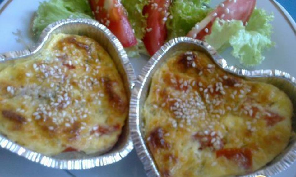 Рецепт творожных мини-запеканок с сыром и овощами