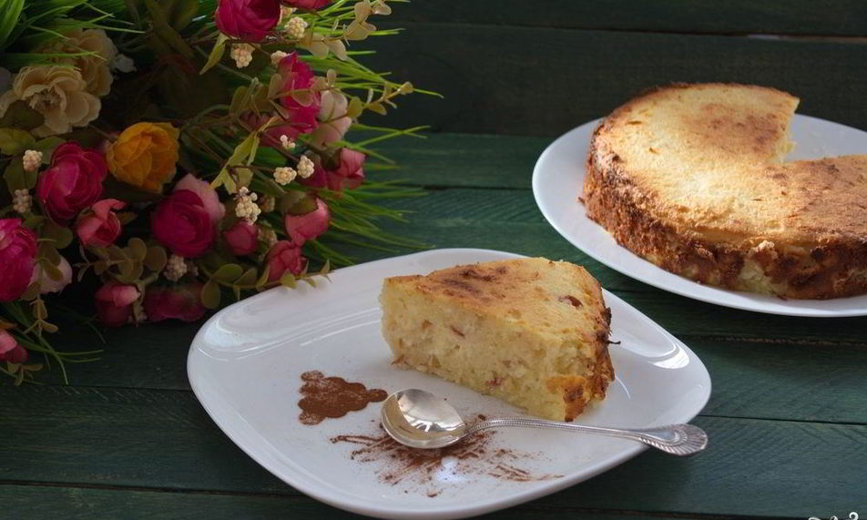 Рецепт яблочной запеканки с корицей