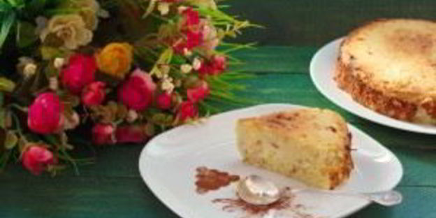 яблочная запеканка с корицей