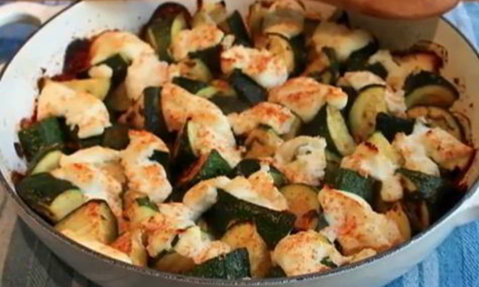 Рецепт запеканки из кабачков с творогом