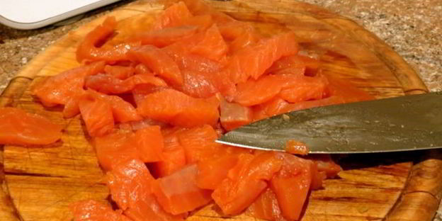 запеканка из картофеля и форели