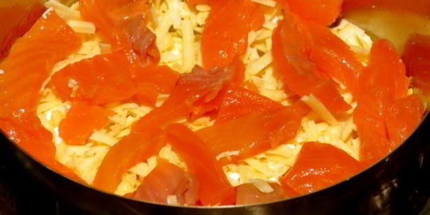 запеканка из картофеля и форели