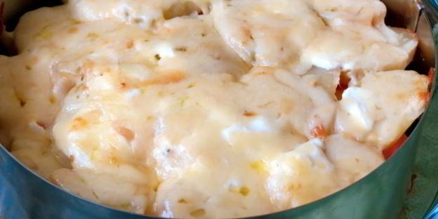 запеканка из картофеля и форели